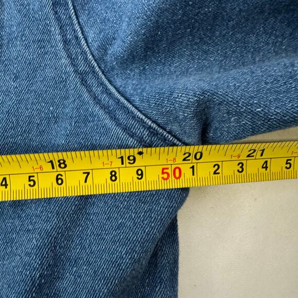 Black Pike LEGENDS NEVER DIE Juice Wrld Denim Coat Jean Jacket Size Large - Picture 8 of 10